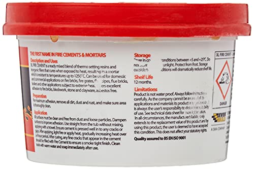 Everbuild XL Fire Cement – Cemento resistente al fuego 500g miniatura 2