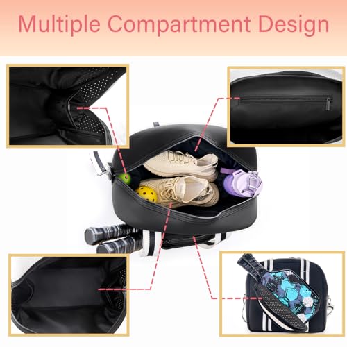 Cute Pickleball Bags for Women and Men,Pickle Ball Bag Tote for Women,Pickleball Sling Bag for Women - Image 6