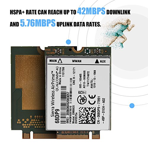 Garsent NGFF/M.2 Network Card, High Speed 3G 4G WWAN Network Card Module for Venue 8, Venue 11 Pro, 7404 Rugged Extreme, Latitude E7250 - Image 3