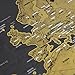 Luckies Scratch Map - Scratch Off World Map - Scratchable Travel Maps - Rub Off Poster - Wall Scratchable Maps - Detailed Europe & US States - World Travel Poster - Tube Included - Deluxe XLarge