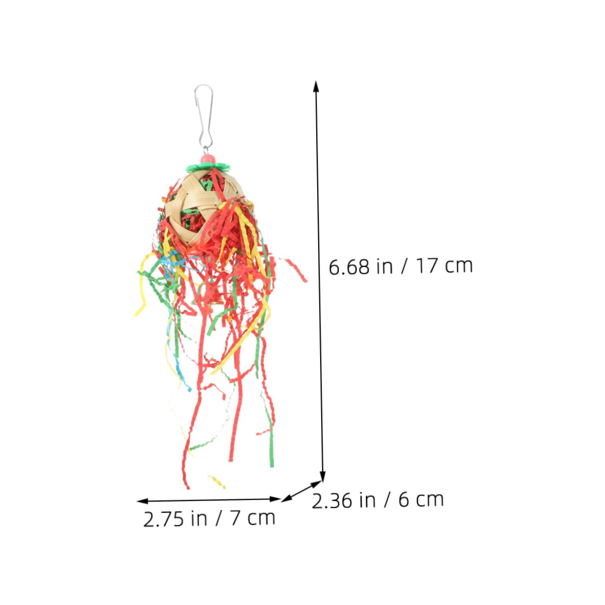 POPETPOP 10 Pièces Jouets de Recherche de Nourriture pour Oiseaux Jouet Oiseau drôle Jouets à mâcher pour Perroquet Longue Queue Sepak Takraw Petit Perroquet Cage à Perroquet Remarque