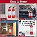 2-Pack ABC Dry Chemical Fire Extinguisher, 2.5 lb 1A:10B:C Fire Extinguisher for Home, Business, Boat, Truck, Quick Release Handle, Ideal for Electrical & Grease Fire Extinguisher