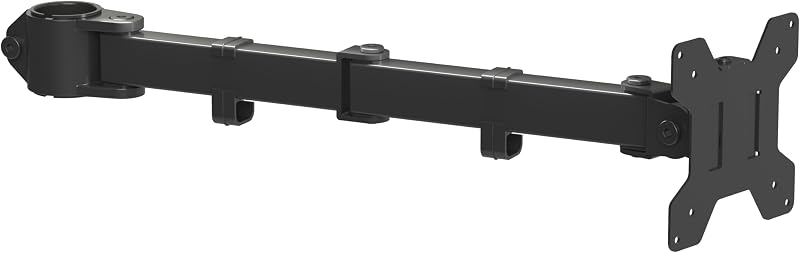 Single Monitor Arm for Desk Mount Stand,Adjustable Monitor Arm for 13 to 32 inch Screen,Support Weight up to 22lbs,and Mounting Holes 75x75mm to 100x100mm,Black(MD6DB)