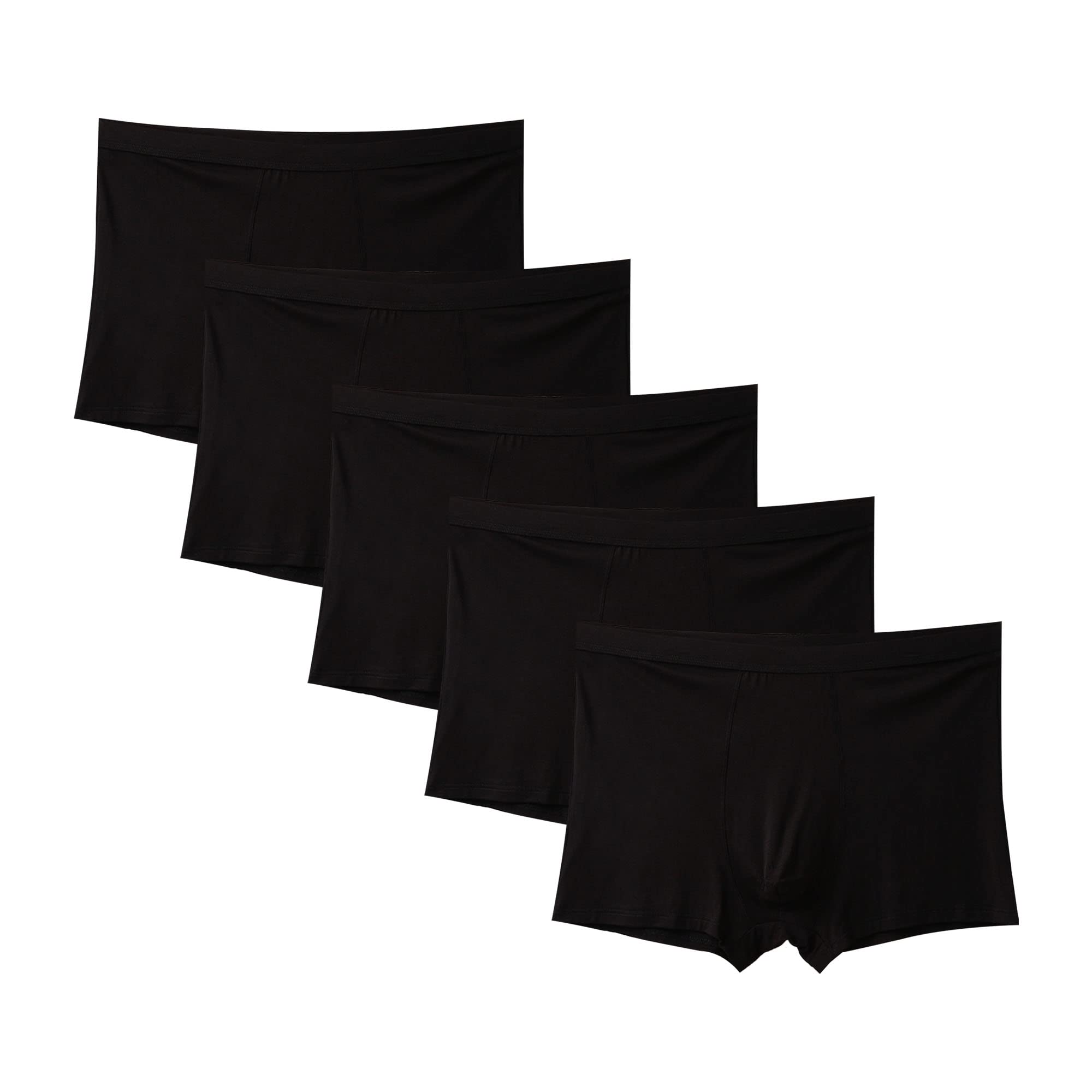 JEShifangjiusu - Boxer in cotone elasticizzato che assorbe l'umidità, comodi e morbidi, confezione da 3 o 5