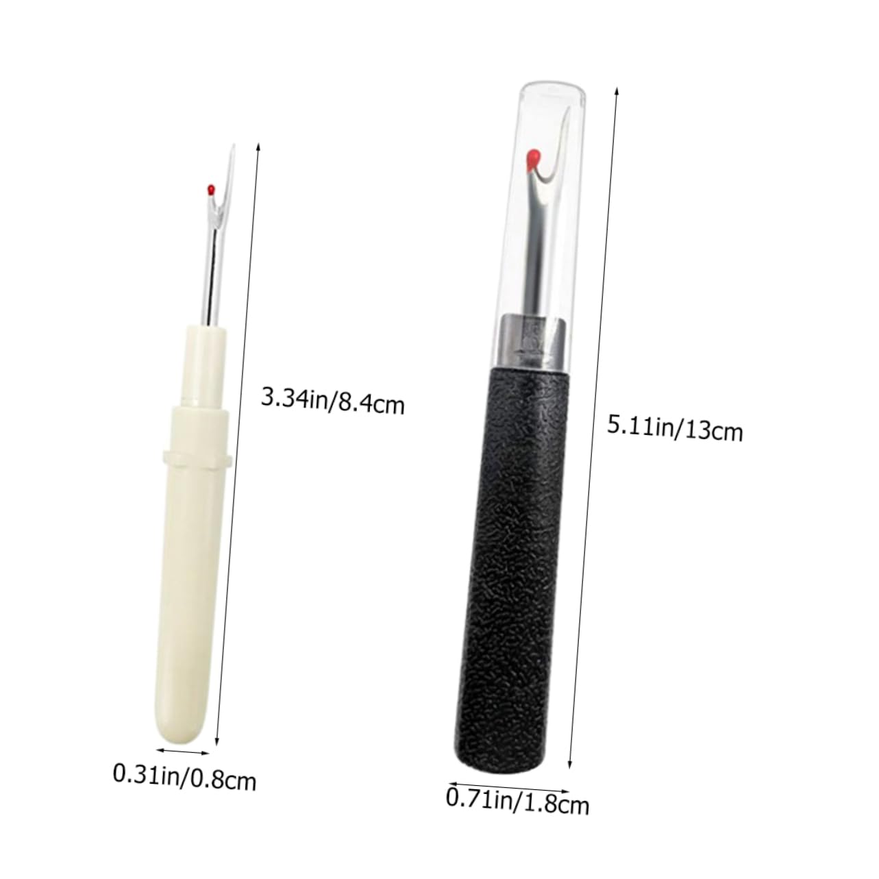 Sewroro 2Pcs Nonslip Seam Ripper with Ergonomic Handles Antique Grain for Sewing Tailoring and Quilting Handy Thread Cutter Tool for Clothes Repair