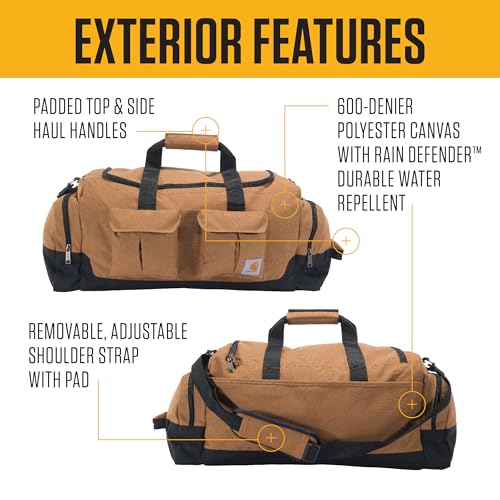 Carhartt 40L Utility Duffel, Heavy-Duty Gear Bag for Jobsite, Gym, & Travel, Duffel Bag2