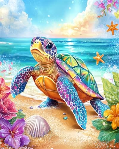 Kit broderie point de croix tortues pour créer un souvenir fait main durable 14Ct Henypt