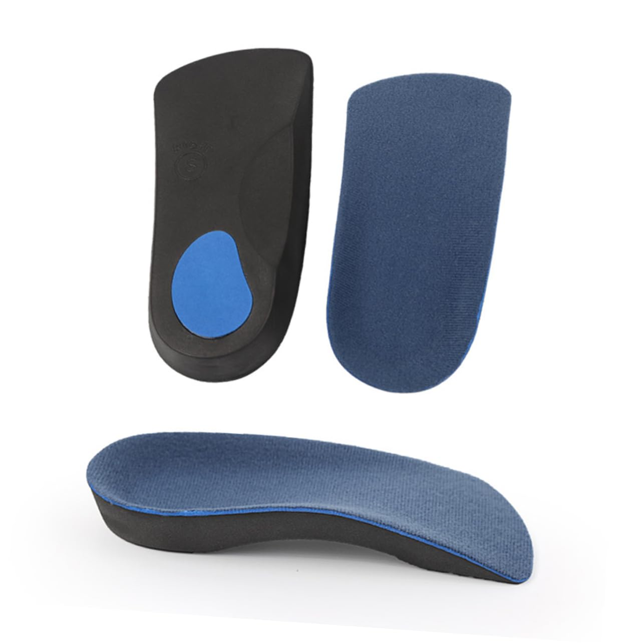 VICASKY 1Pair Plantar Orthotic Insoles for Women XL Arch Support Pads for and Low Arch for Sports Shoes