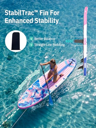 Image of Niphean Inflatable Stand Up Paddle Board with SUP Accessories, Anti-Slip EVA Deck, 10'6'' Inflatable Paddle Boards for Adults & Youth of All Skill Levels