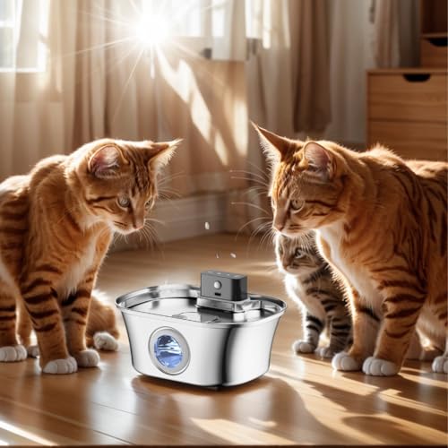 Fuente automática para agua de mascotas con sensor de movimiento miniatura 2