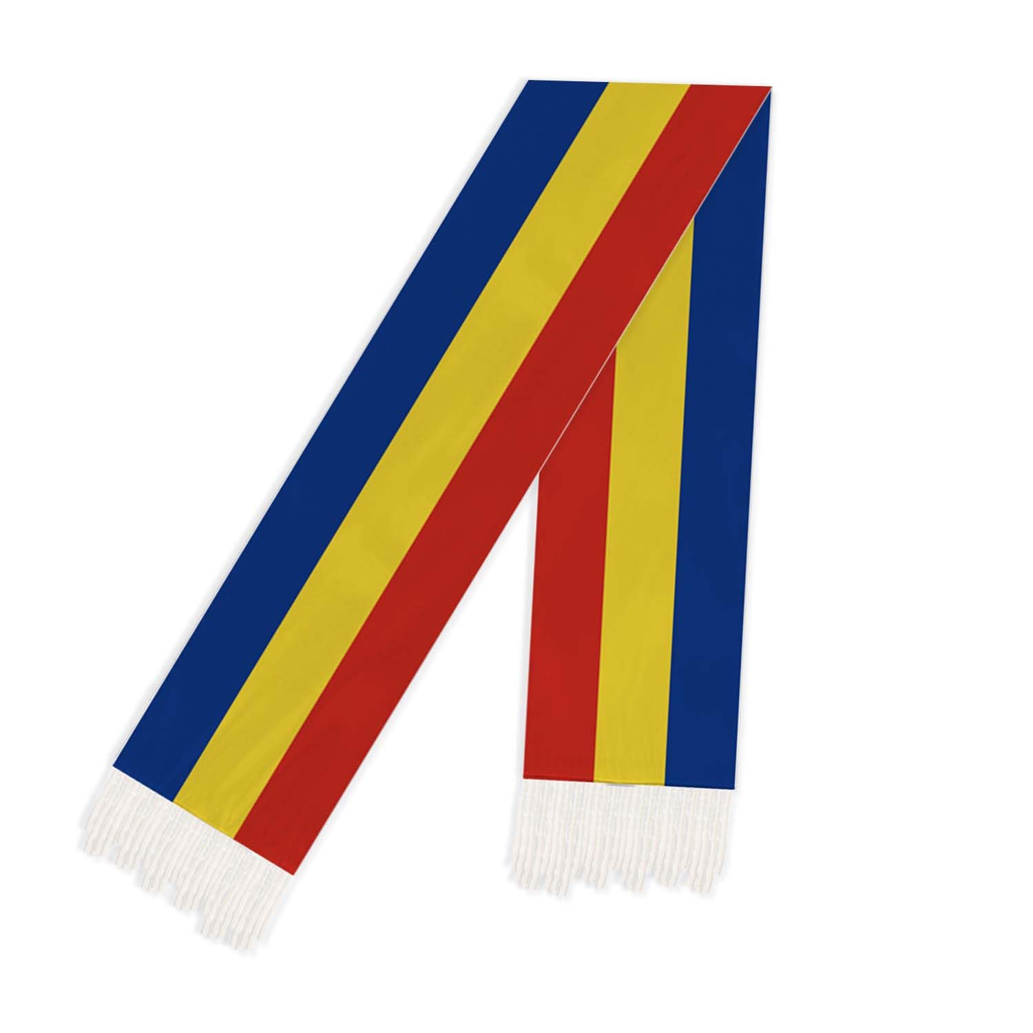 Raymnord Women's Romania 5 Ft Scarf,150 Cm N National Flag Bandana Shawl,Double Layer Soft Tassel Scarves Wraps