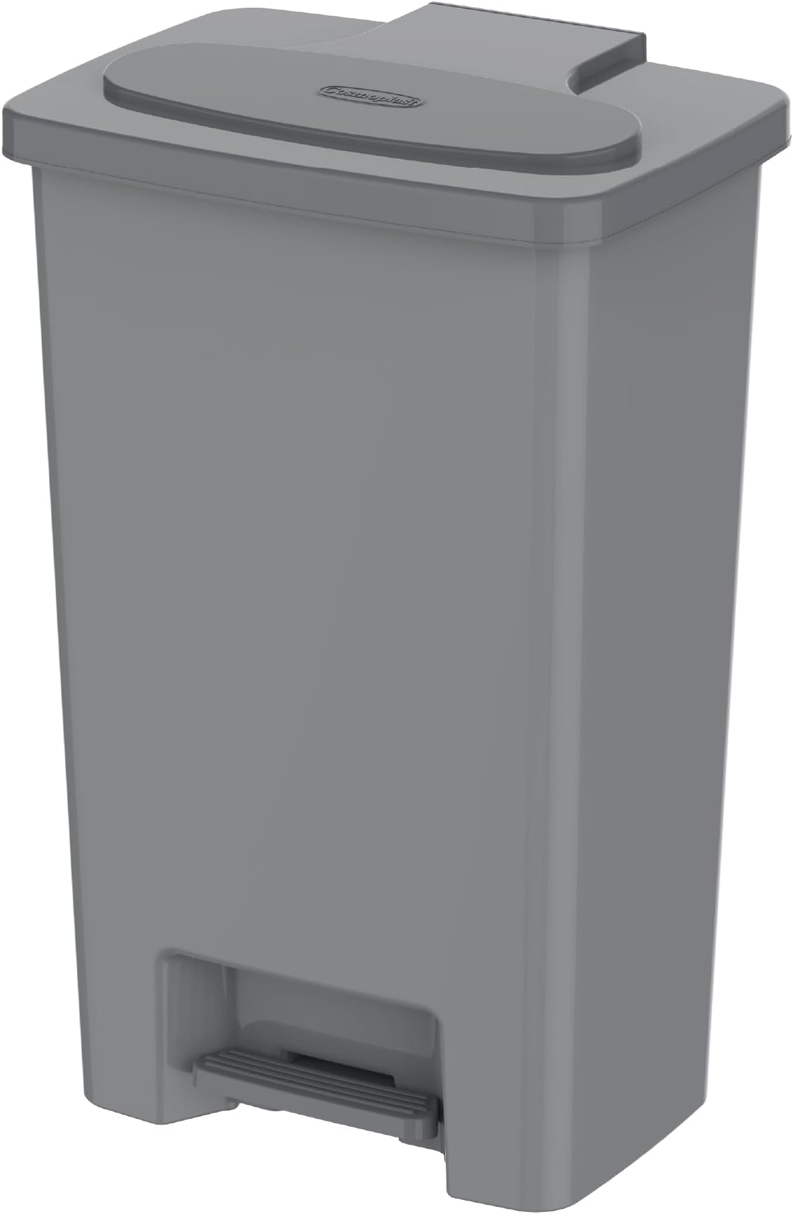 Cosmoplast 44L Step-On Waste Bin With Pedal, Pearl Silver