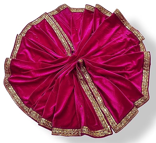 Image of Navti Creations Women's Stole Dupatta In Velvet With Cross Design Border (length -2.25m, Width-75cm)
