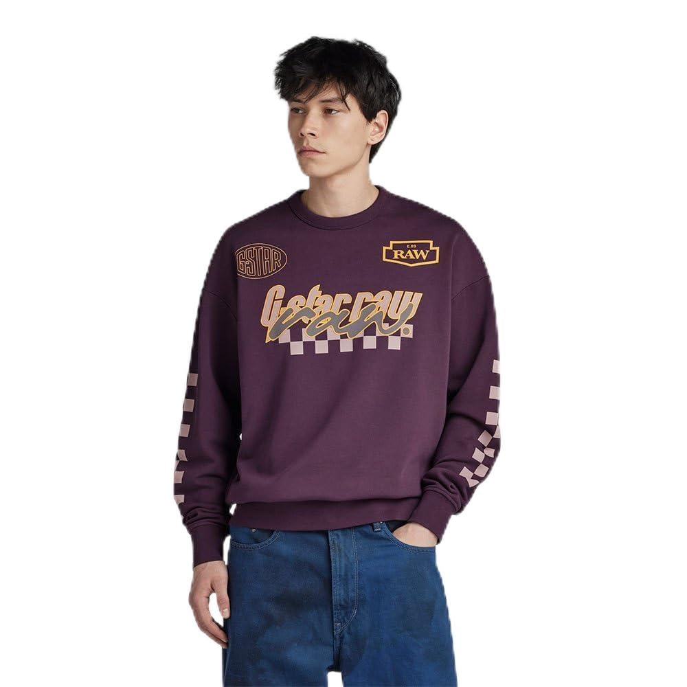 G-STAR Hombre Moto Sport Graphic Loose Sweater