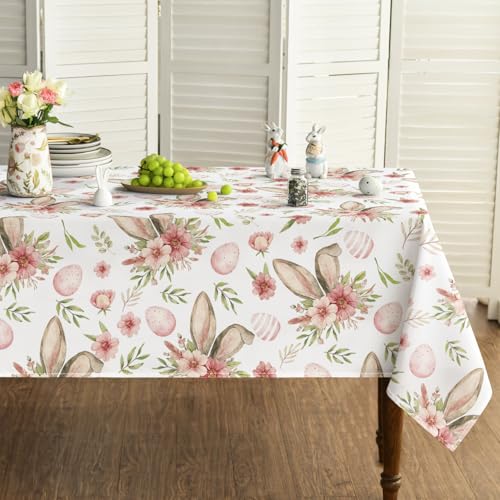 Horaldaily Easter Tablecloth 60×84 Inch...