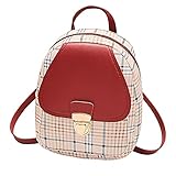 ZanWise Bolso Movil Mujer Mochila Niña Infantil Casual Bolsos Pequeños de Mujer Bolsa Viaje Baratos - Mochila Pequeña Niña Regalos Originales para Mujer (Rojo Vibrante)
