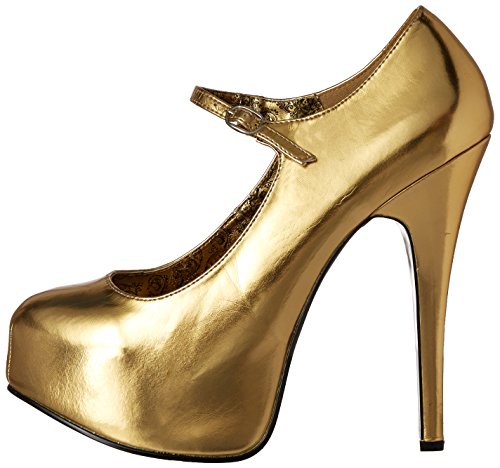 Bordello TEEZE-07 Gold Met PU UK 3 (EU 36)