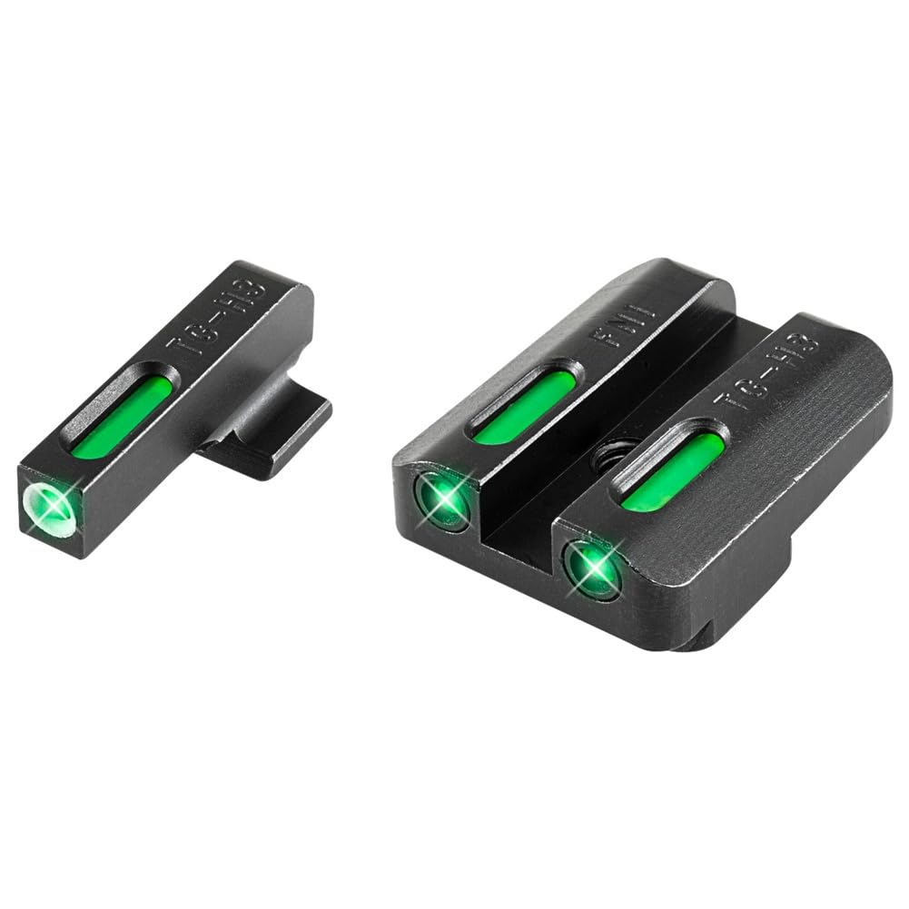 TRUGLO TFX Handgun Sight | Durable Shock-Resistant Compact Brightly Glowing Tritium &amp; Fiber-Optic Xtreme Day/Night Sight for Handguns