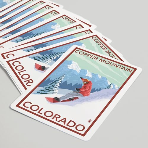 Lantern Press Copper Mountain, Naipes Poker 52 Cartas miniatura 5