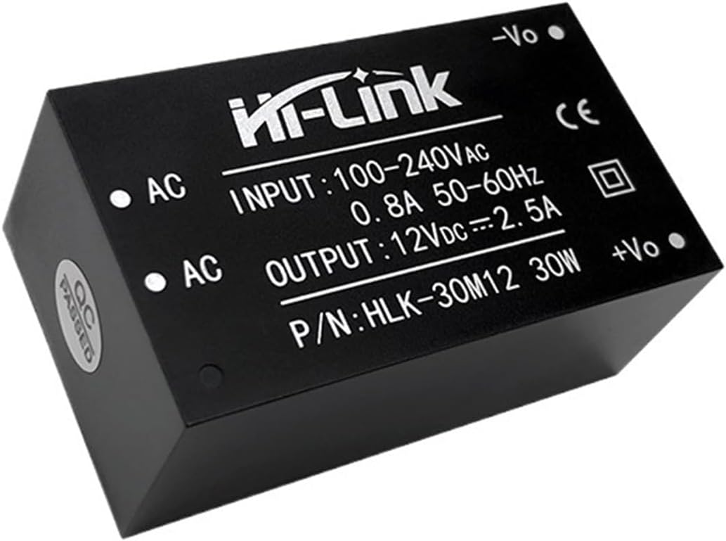 AC DC Converter Power Supply Intelligent Module 30W 9V/12V/15V/24V Consumer Electronics 30M09 30M12 30M15 30M24(HLK-30M12)