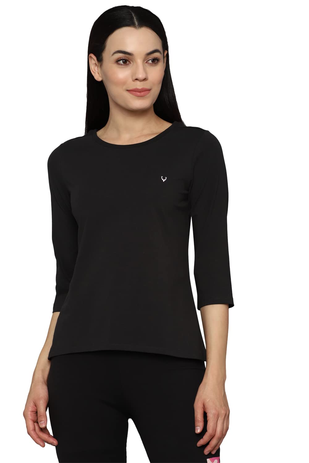 allen solly Women's 100% Cotton Regular Fit T-Shirt-picture-29