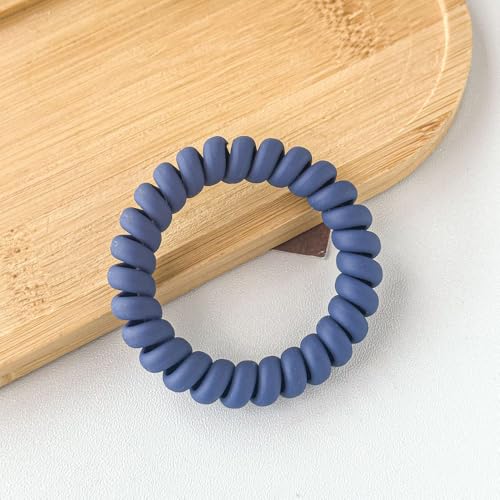 Image of CoguZed 6 Pack Flexible Spiral Wrist Coil Keychain Bracelet, Stretchy Wrist Key Holder, Key Chain Bracelet for swimming Sauna Gym with Steel Key Ring for Men & Women