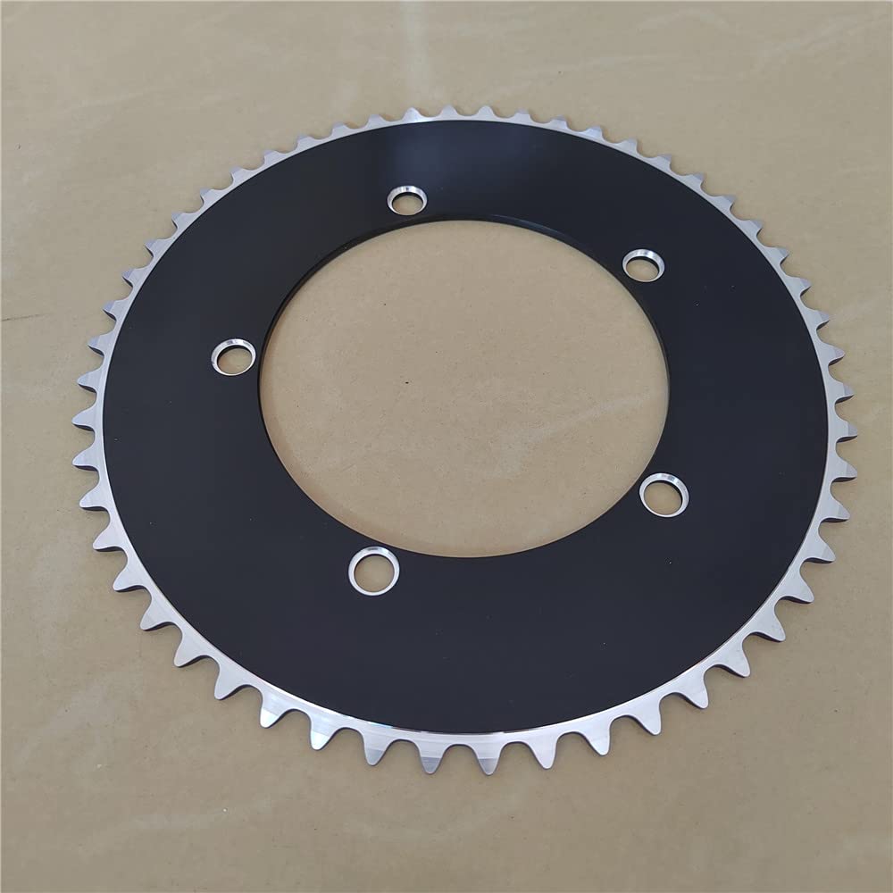 Tarcza rowerowa, Tarcza, 1 szt. Ostre koło zębate Tarcza rowerowa Tor rowerowy Koło łańcuchowe Pierścień Jednobiegowe tarcze do rowerów(130bcd 46t)