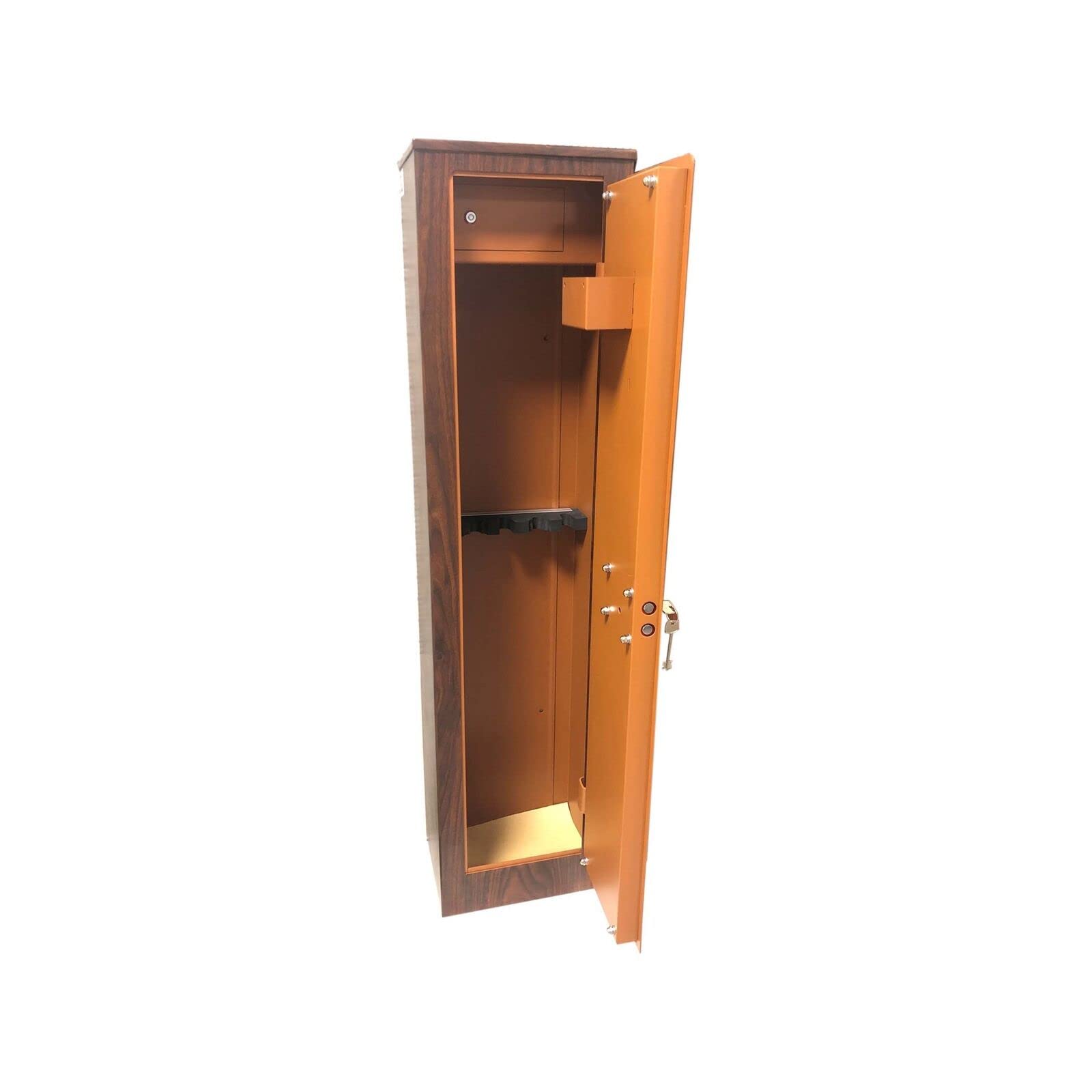 ARMADIO PORTAFUCILI FUCILIERA KEYMAN A 3 POSTI FINITURA LEGNO ACCIAIO BLINDATO