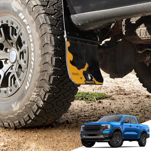 Image of Trumgeta 4PCS Upgraded Adjustable Truck Mud Flaps Fit for Ford Ranger 2024 2025 2026 Splash Guards Mudflaps for Pickup Trucks Accessories