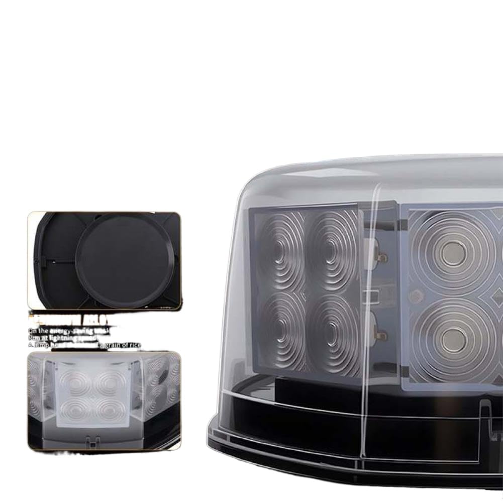 Luz estroboscópica para coche, baliza giratoria LED roja y azul, 12V, 24V, Compatible con vehículos, camiones, montacargas
