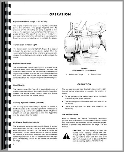 Ford CL40 Skid Steer Operators Manual      Unknown Binding