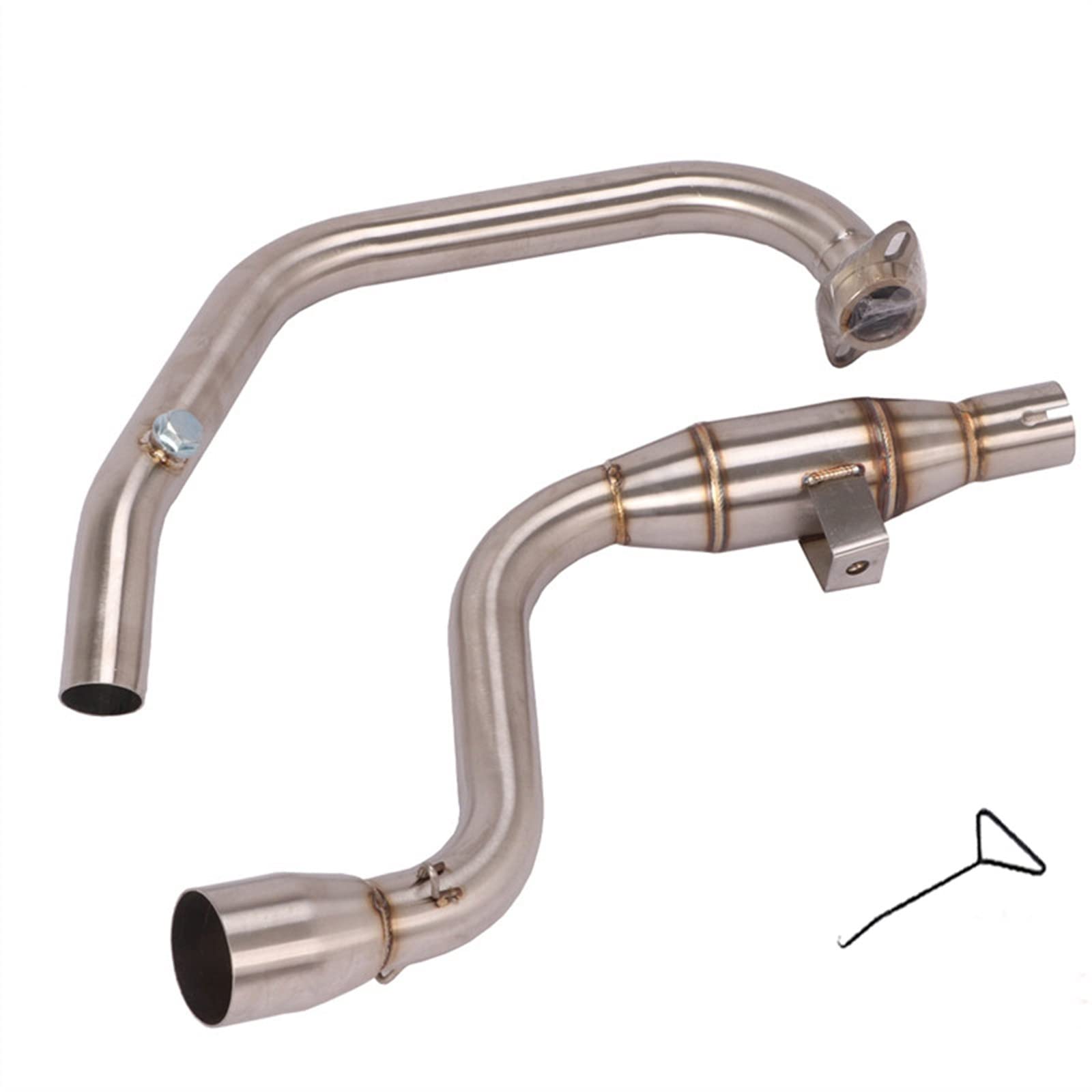 Silenziatore Di Scarico Moto Anteriore Collegamento Tubo Catalizzatore Fuga Modificato Slip On Per SUZUKI GIXXER 155 GIXXER155 GSX150F SF155