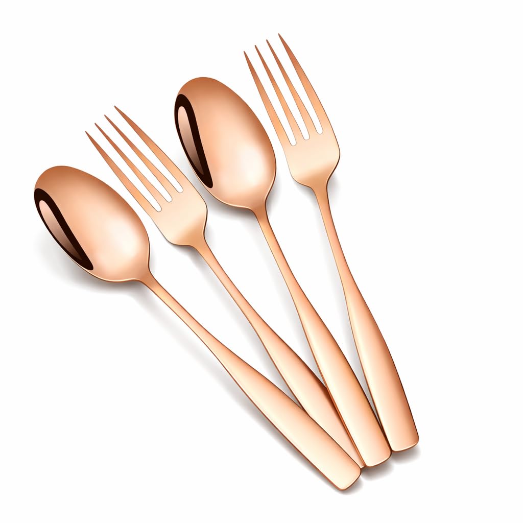 Matte Black Spoon & Fork Set - Stainless Steel Cutlery -30 Matte Black Spoon & Fork Set - Stainless Steel Cutlery -30