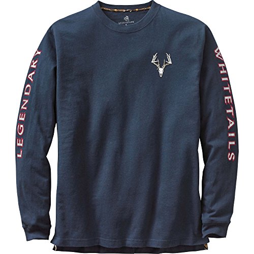 Legendary Whitetails Men's Non-Typical Series Long Sleeve T-Shirt Navy X-Large