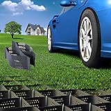 Stabilisateur Gravier Gazon Dalle Stabilisatrice 5 cm/2 pouces de profondeur Perméable Grille géographique Pavés au sol, Pliable Évolutif Stabilisateur de gravier pour l'aménagement paysager, Places d