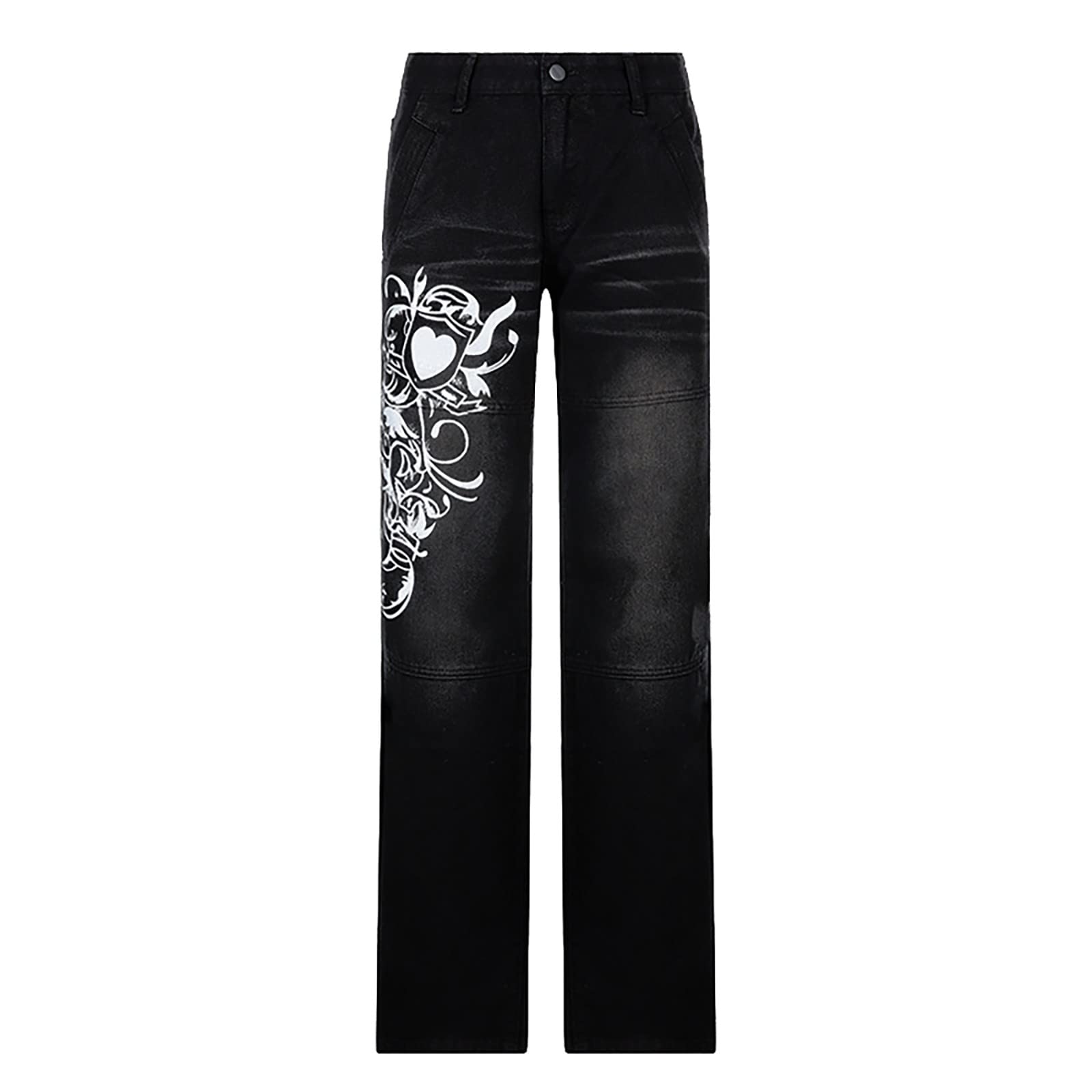 Jeans da donna a vita alta, jeans da donna, a vita alta, per adolescenti, ragazze, Y2k, Baggy Boyfriend, Bootcut in tessuto, Hip Hop anni '90, streetwear denim, pantaloni da donna, elasticizzati,