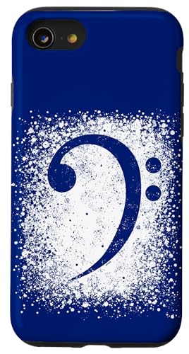 Carcasa para iPhone SE (2020) / 7 / 8 Arte Genial de Clave de Fa para Contrabajista del Contrabajo