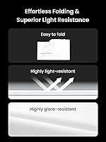 Vista 6 de JMGO 100 inch Projector Screen, 4K/3D/HDR Support, Anti-Wrinkle, High Contrast, Front & Rear Projection, Easy Setup for Home Theater, Outdoor