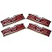 Produktbild ADATA AX4U2400316G16-QRD Dazzle DDR4 2400MHz (PC4-19200) CL16 64GB (16GBx4) LED Arbeitsspeicher rot
