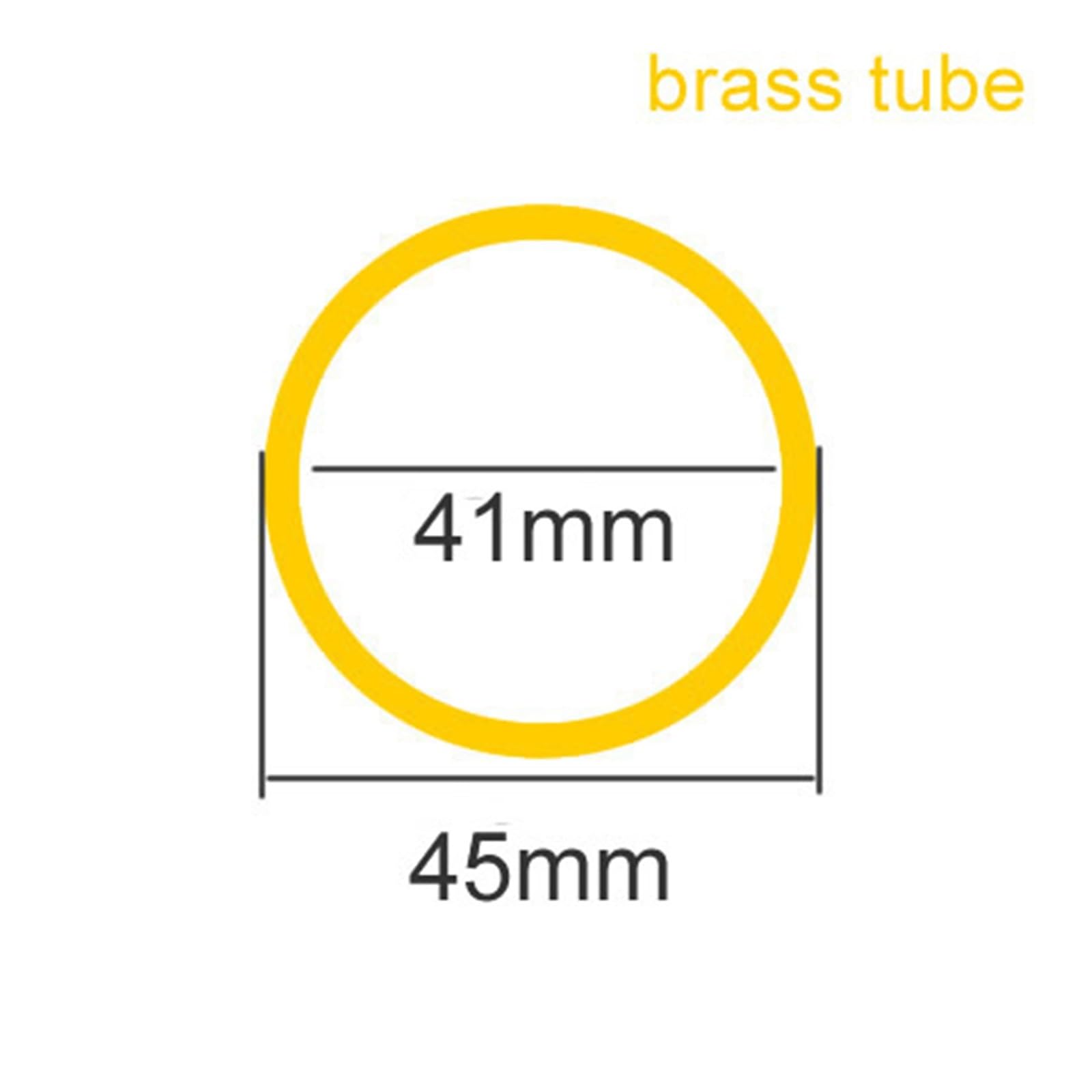 1 Tubo De Latón H62 | Antideslustre for maquinaria y procesamiento de moldes(OD45 ID41,245mm)