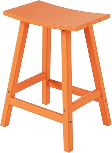 Vista 268 de WestinTrends Malibu - Juego de 2 taburetes para sillín para exteriores/patio, 24 alturas, color negro