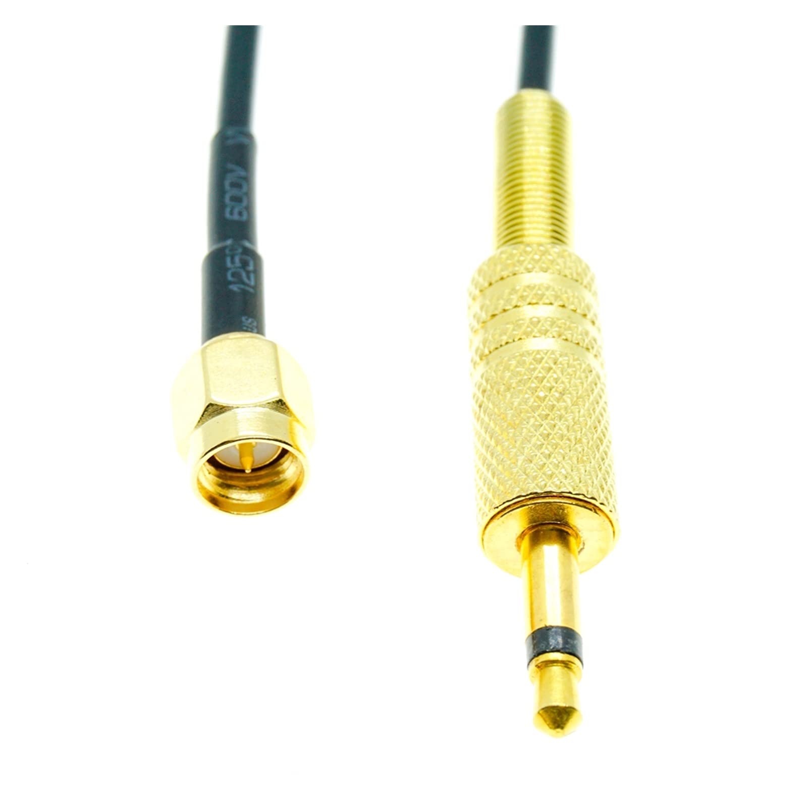 SMA Mâle à 3.5mm Mono Mono 1/8" TS Mâle CCTV Caméra Moniteur Antenne RG174 Câble (Color : 75cm)