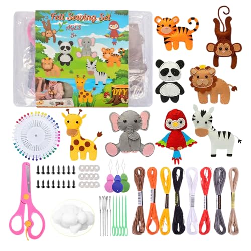 Genérico Kit De Manualidades De Fieltro | Animado - Animales en