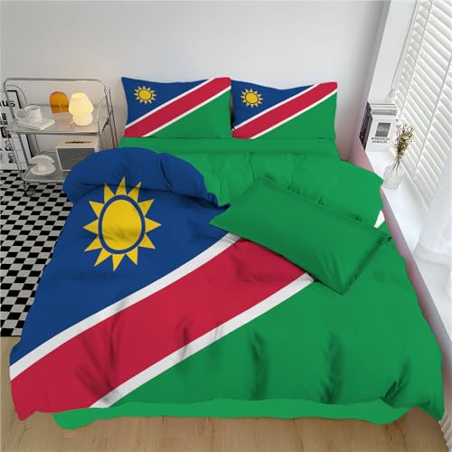 Housse de couette Namibie 200x200 parure de lit réversible