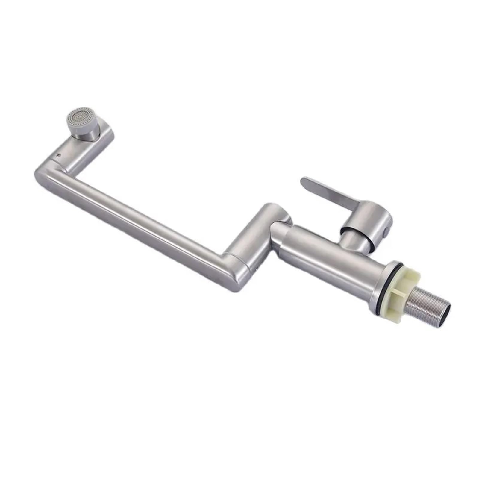 Grifo de cocina solo frío contra salpicaduras con doble chorro de acero inoxidable
