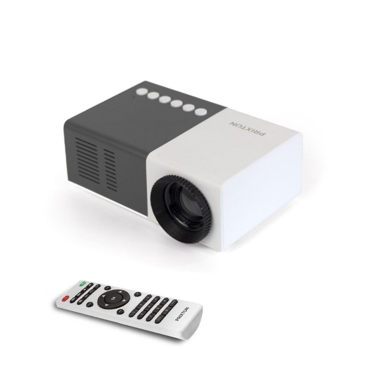 PRIXTON Vidéoprojecteur Portable Mini LED 900 Lumens 320x240 QVGA HDMI USB
