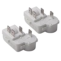 Vista 8 de Jingzan Paquete de 2 compresores de refrigerador de 2 pines, relé de arranque PTC, protector de carga para Danby Haier Midea Mini refrigerador