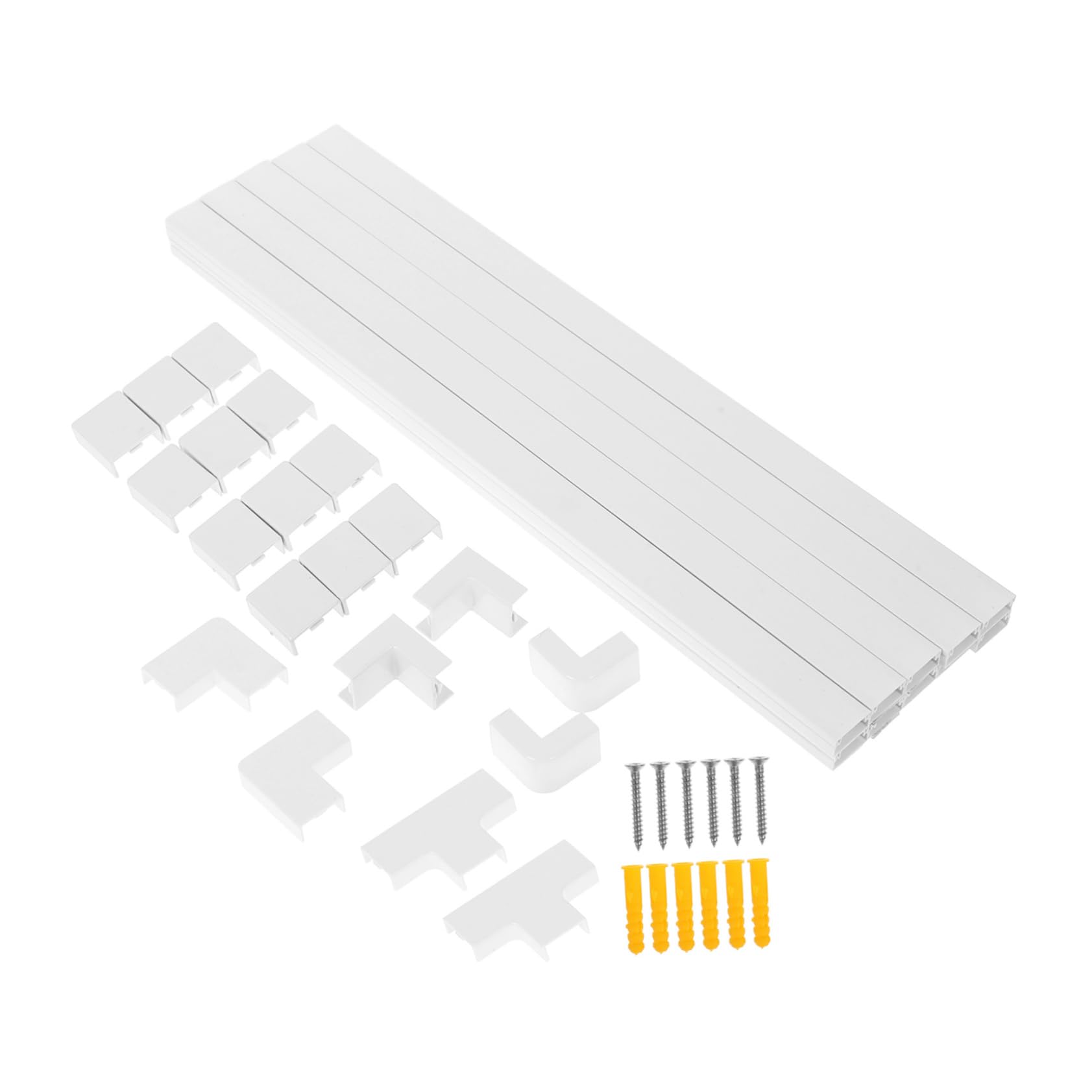 Pvc Kabelkanal für Wandmontage, Kabel Verstecken, Weiß