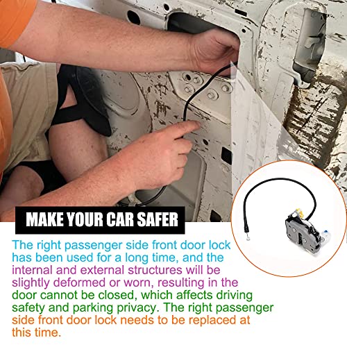 Image of Front Door Lock Latch Assembly 6C2Z1521813A Compatible with Ford E150 E250 E350 Econoline Van 1996-2019 Front Door Lock Latch Assembly 6C2Z-1521813-A (Left Driver Side)