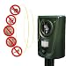 Retoo Ultraschallabwehr, Tierabwehrgerät, Tiervertreiber, Batteriebetrieb, Katzenschreck, Tierabwehr, Ultraschall Abwehr, Multifrequenz Gerät 16-60 kHz, IPX4, gegen Katzen, Hunde, Marder